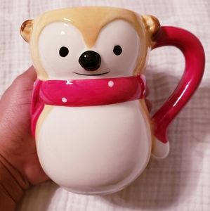 Cute Holiday Brown Bear Mug. NWOT.